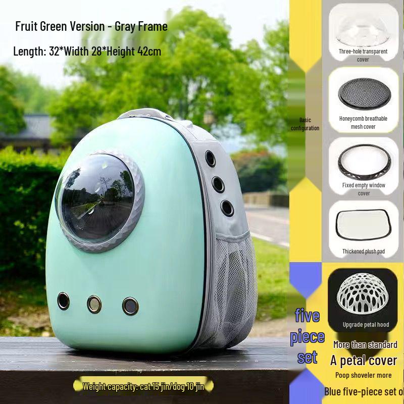Portable Pet Backpack: Space Capsule for Cats & Dogs