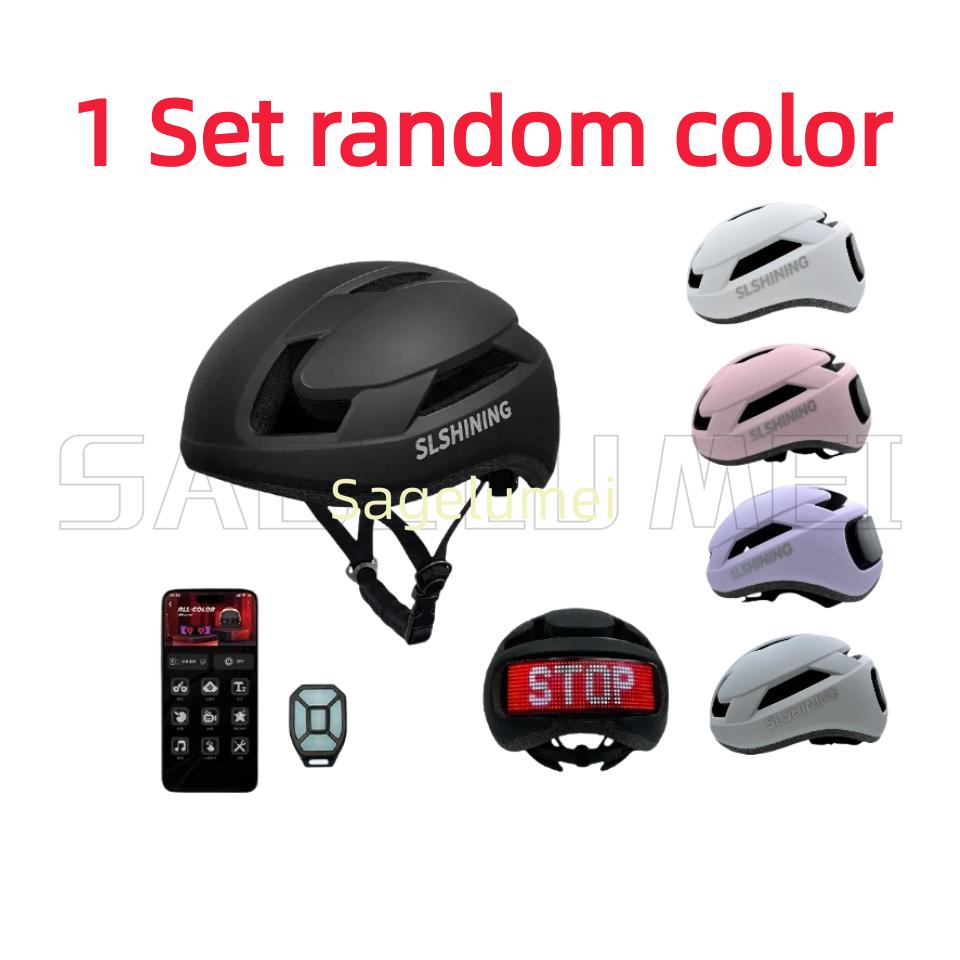 LED Bike Helmet with LED Display Screen Taillight Smart APP Control Bicycle Helmet Road MTB Cycling Helmets Turn Signals Remote