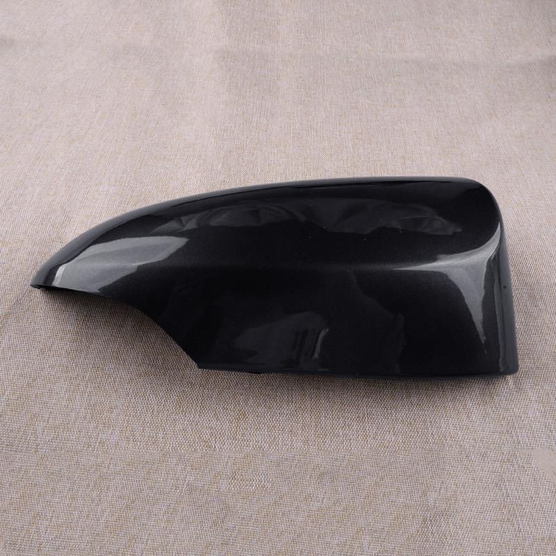 Car Right Side Wing Rearview Mirror Cover Cap ABS Fit For Toyota Yaris 2012- Glossy Black