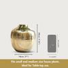 Metal Hammered Bud Round Shape Vase for Home Decor Decoratives for Indoor Outdoor Living Room Balcony | Best Gift