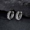 Vnox Stainless Steel Hoop Earrings for Men Women Punk Rock Gothic Ear Jewelry 3.7mm Wide 12.7mm High Hypoallergenic Earrings New