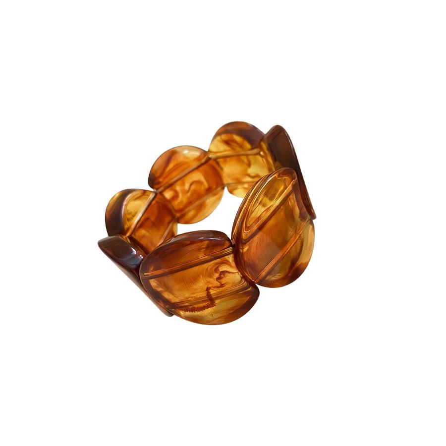 Acrylic Ombre Spliced Round Bracelet - 2025 Trendy Sweet and Versatile High-End Jewelry