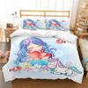 Mermaid Bedding 3D Girl Princess Room Duvet Cover Pillowcase 2/3pcs Single/double Bed Full-size Home Textile Girl Woman Gift