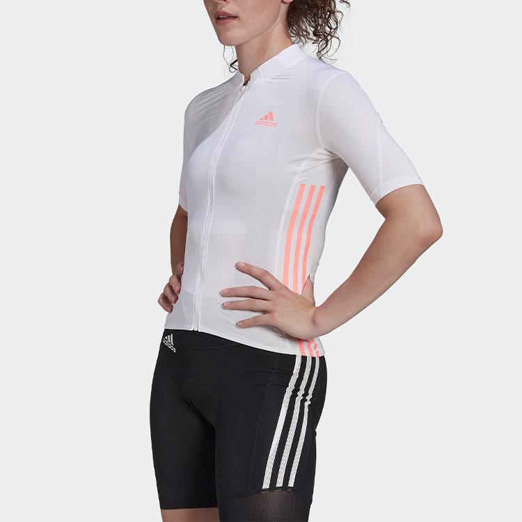 adidas The Jersey Cycling Short Sleeve T-Shirt Women Tops White HB0531
