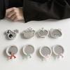 Mobile Phone Airbag Bracket Wind Paste Retractable Lazy Portable Makeup Mirror Bear Rhinestone Bow Tie