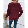 Pulover de damă Toamnă/Iarnă Hanorac casual Top de damă Culoare uni Mânecă lungă Gât rotund Tricou pulover patchwork