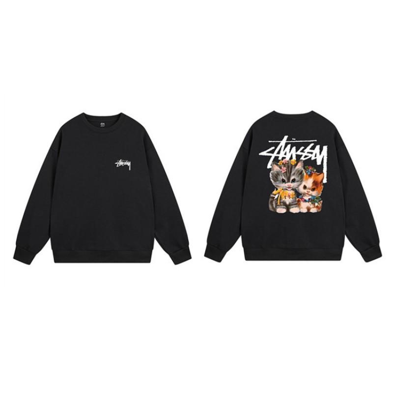 Unisex Oversized Crewneck Fleece-Lined Cotton Sweatshirt With Dice Letter Print Winter Casual Wear