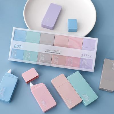 Correction Tape Morandi Colour Secondary School Students Correction Tape Mini Large-capacity Creative Cute Office Scribble Tape