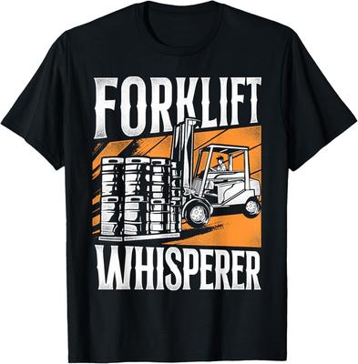 Certified Forklift Truck Operator Vintage Forklift Whisperer Gift Unisex T-Shirt