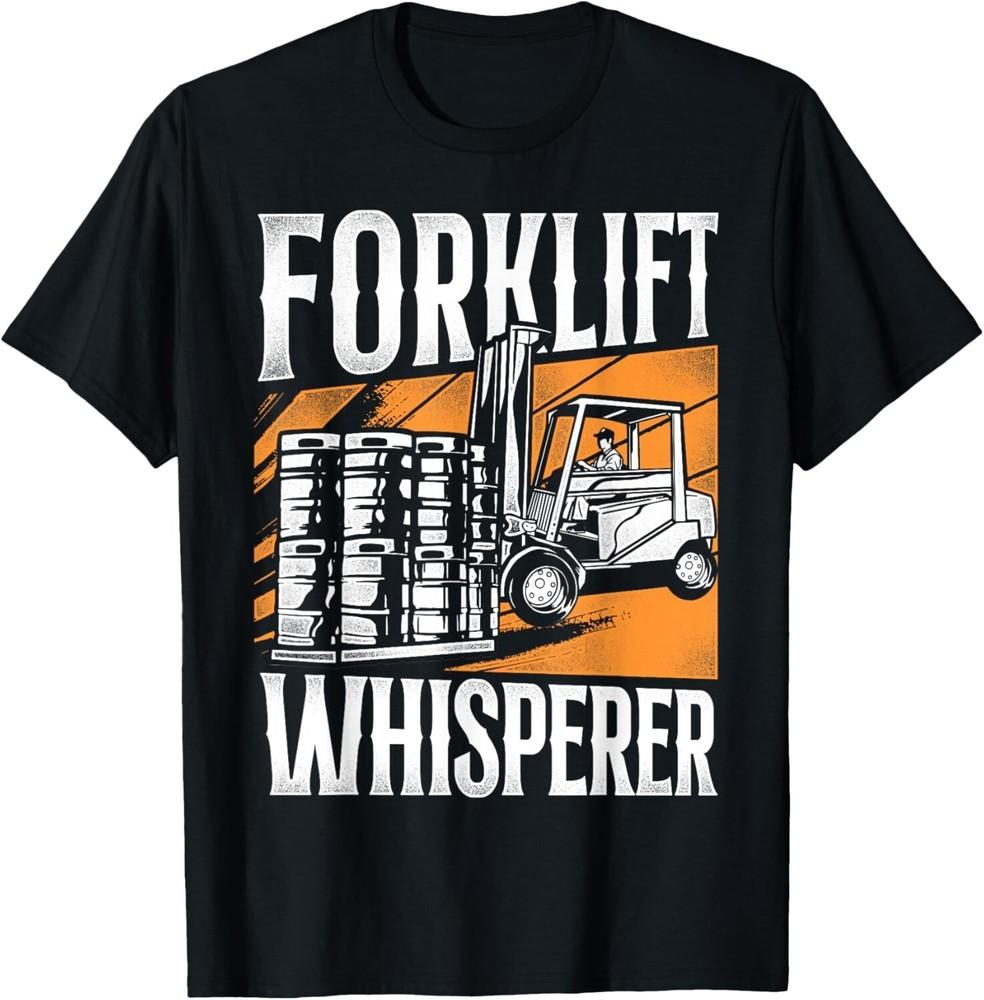 

Certified Forklift Truck Operator Vintage Forklift Whisperer Gift Unisex T-Shirt XL
