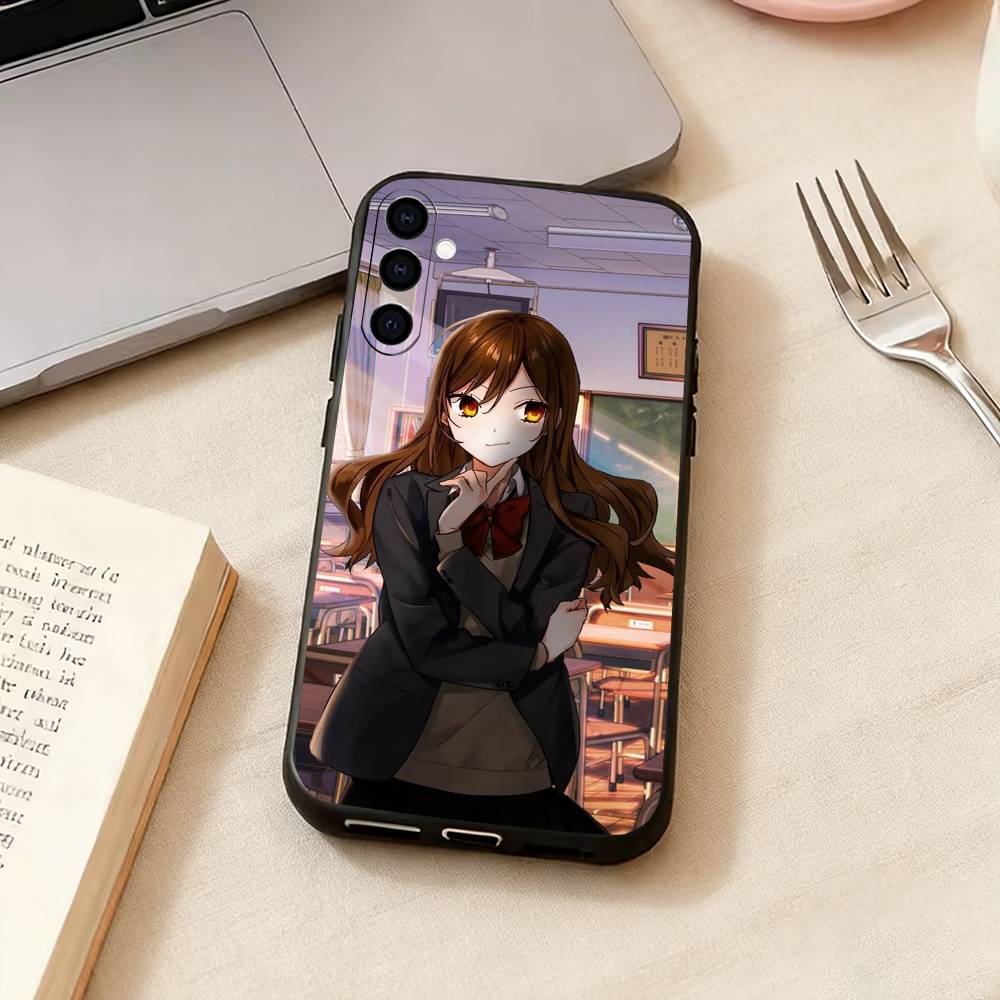 Anime H-Horimiya-a Phone Case Black Silicone Soft For Samsung Galaxy A73,A72,A71,A70,A53,A52,A51