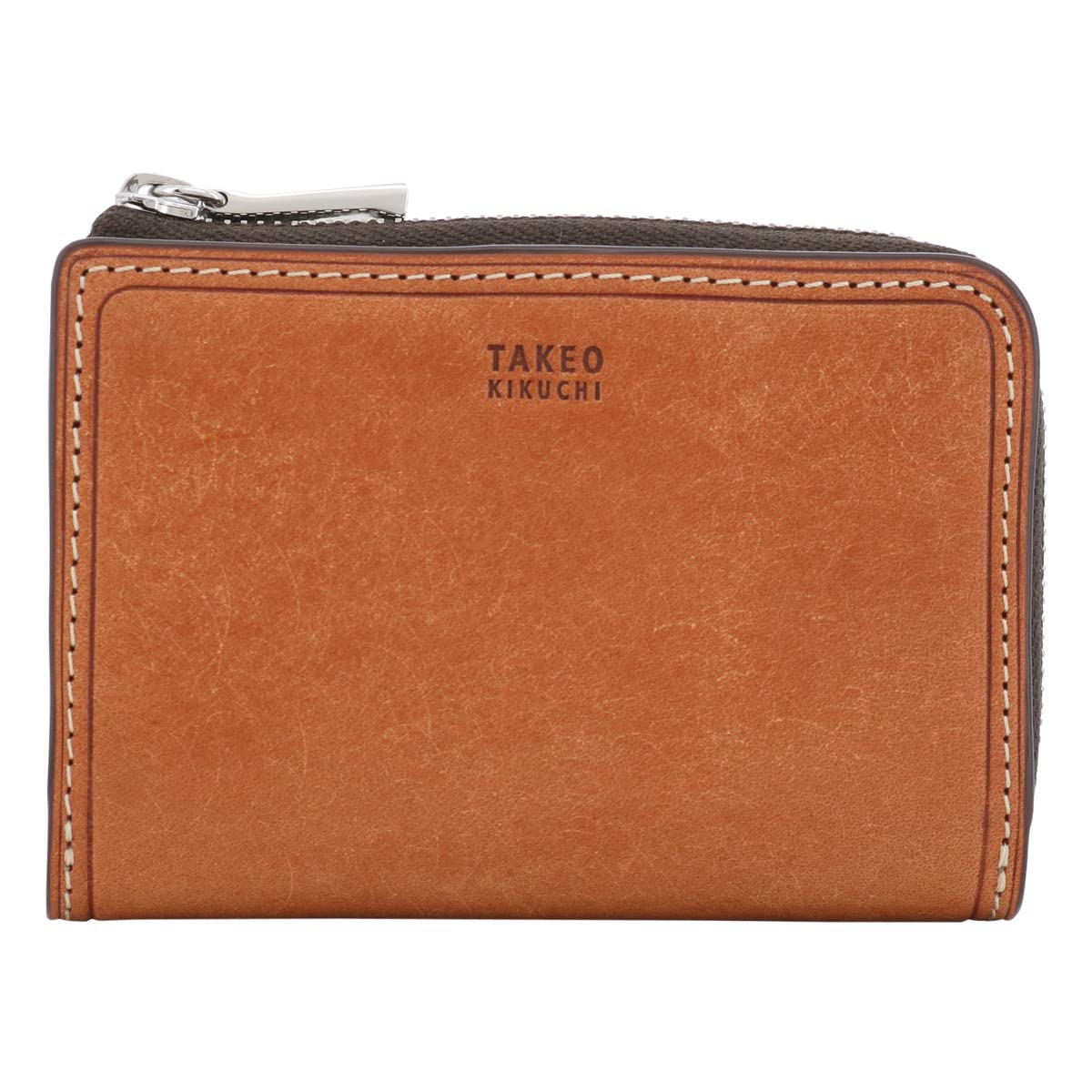 

Key Case Genuine Leather 780612 Margo II 4 Row Coin Purse Pass Case Commuter Pass Coin Case IC Card Leather Cowhide Brown [Takeo Kikuchi] Men s [02]