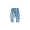 Boys' Pure Color Denim Children's Clothing Summer Children Casual Jogger Pants Mid Waist Anti Mosquito Pants Children's Thin Pants