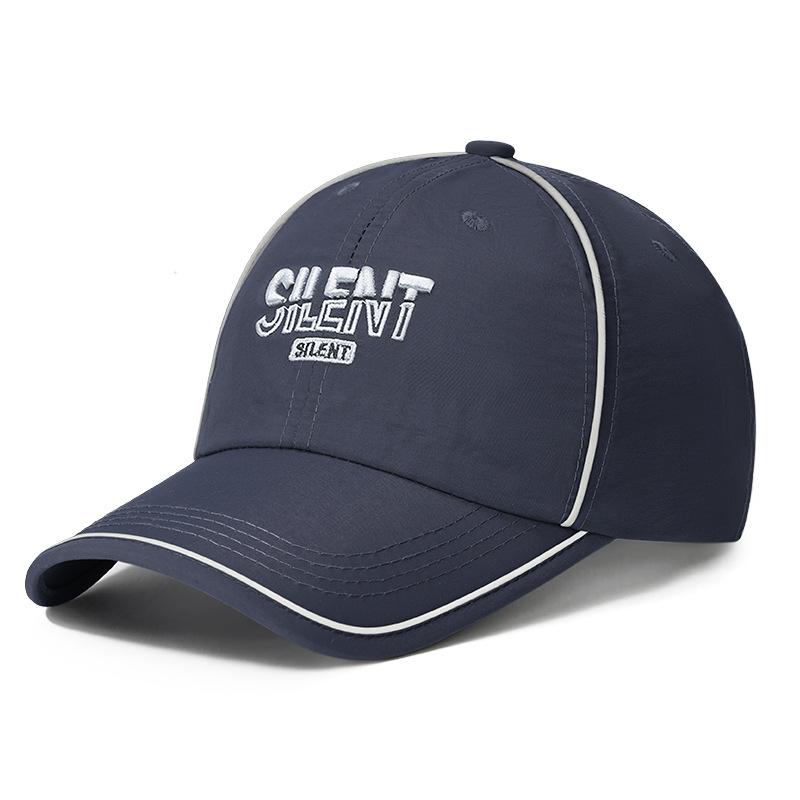 Quick-Dry Baseball Cap Letter Embroidered Sports Cap Men's Outdoor Sunscreen Cap