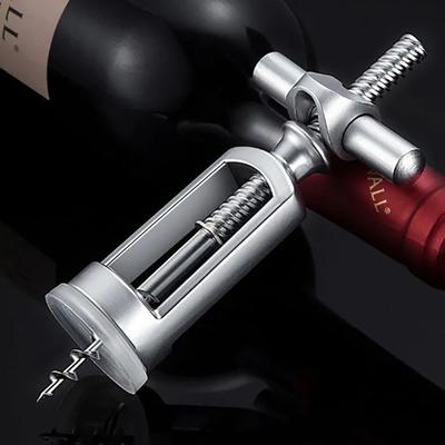 Apribottiglie Vintage in Lega di Zinco Design a Leva Europea Rosso Apri Lattine Estrattore Tappi Rimuovi Strumenti da Bar per Champagne