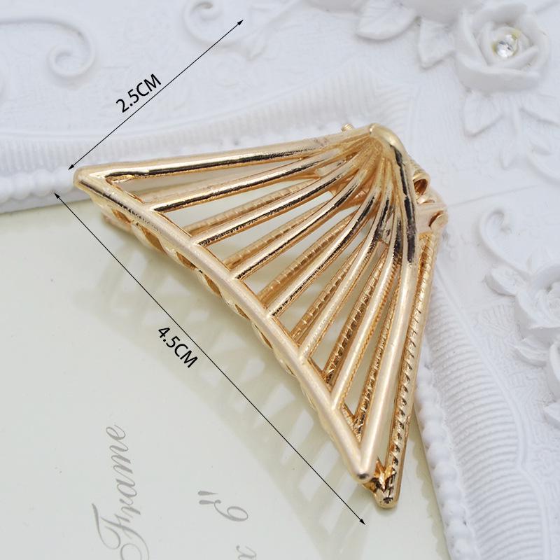 INS Minimalist Metal Claw Hairpin: Small & Medium Retro Hair Clip for European & American Styles, Korean Headwear