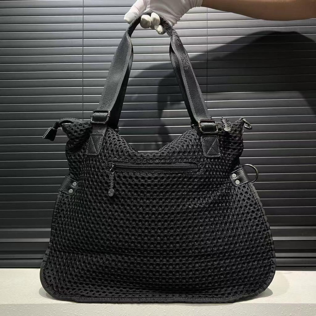 Damen Nylon Netz Personalisierte Tragetasche Große Kapazität Retro Patchwork Stoff Umhängetasche