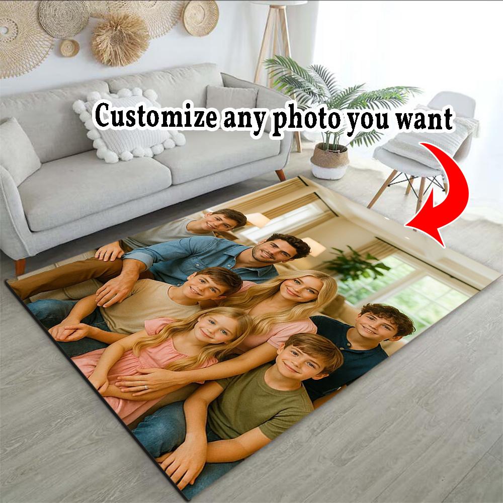 Customize Photos Personalized image Floor Rug Office Rug Design for Decorate room Foyer Playrooms Study room Anti-slip Rug Decorate Offices