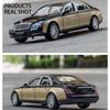 1/24 Scale Benz 62S Diecast Car Model Toy, Pull Back Toy Vehicle with Sound and Light for Kids Toddler Boys Girls Gift Collection