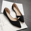 Fashion Fashion Casual Flat Shoes Woman New Summer Breathable Comfortable Soft-soled Single  Pointed Toe Shallow 2024