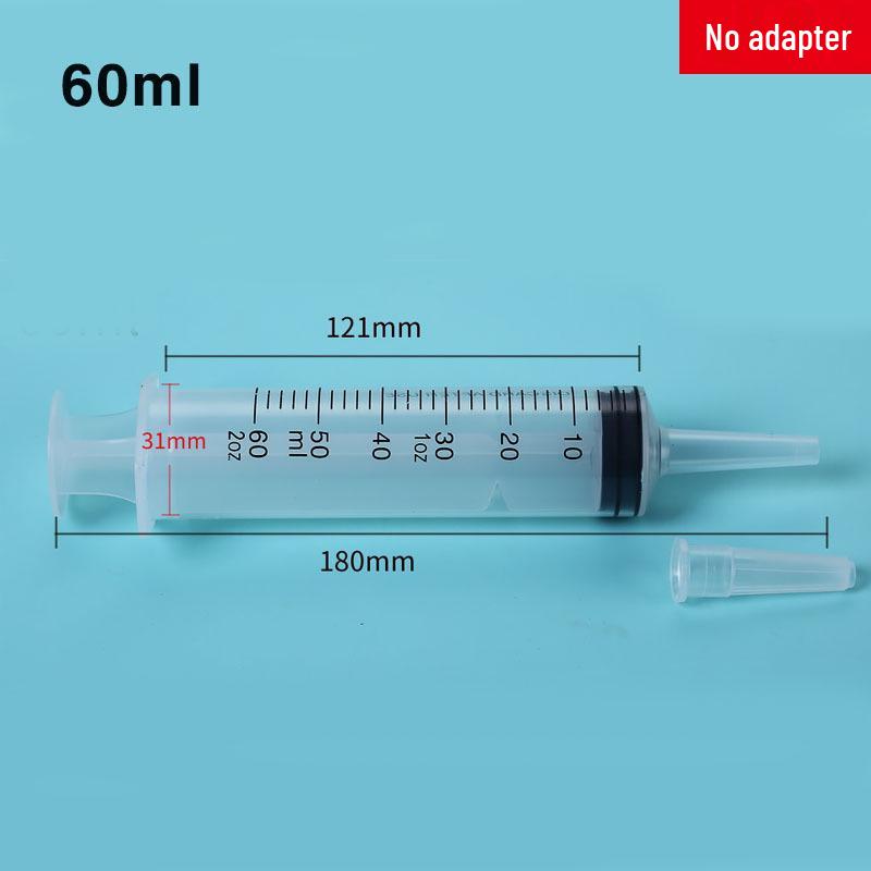 Large Capacity Disposable Syringe for Liquid and Food Feeding, Medical Enema, and Nasal Flushing