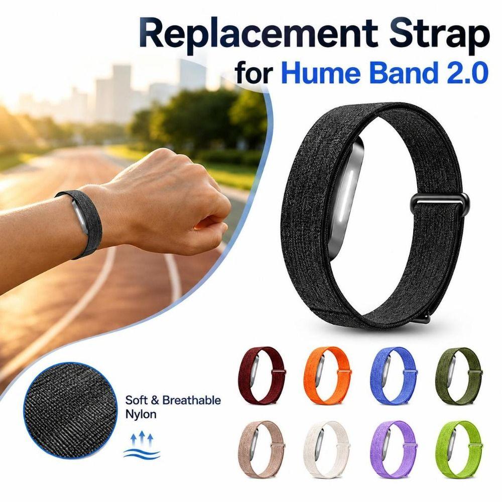 Adjustable Replacement Strap Soft Fitness Tracker Wristband for Hume Band 2.0 for Men Women