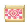 Vintage Pink Strawberry Watermelon Cat Dog Star Butterfly Golden Charm Links 9MM Stainless Steel Bracelet DIY Making Jewelry
