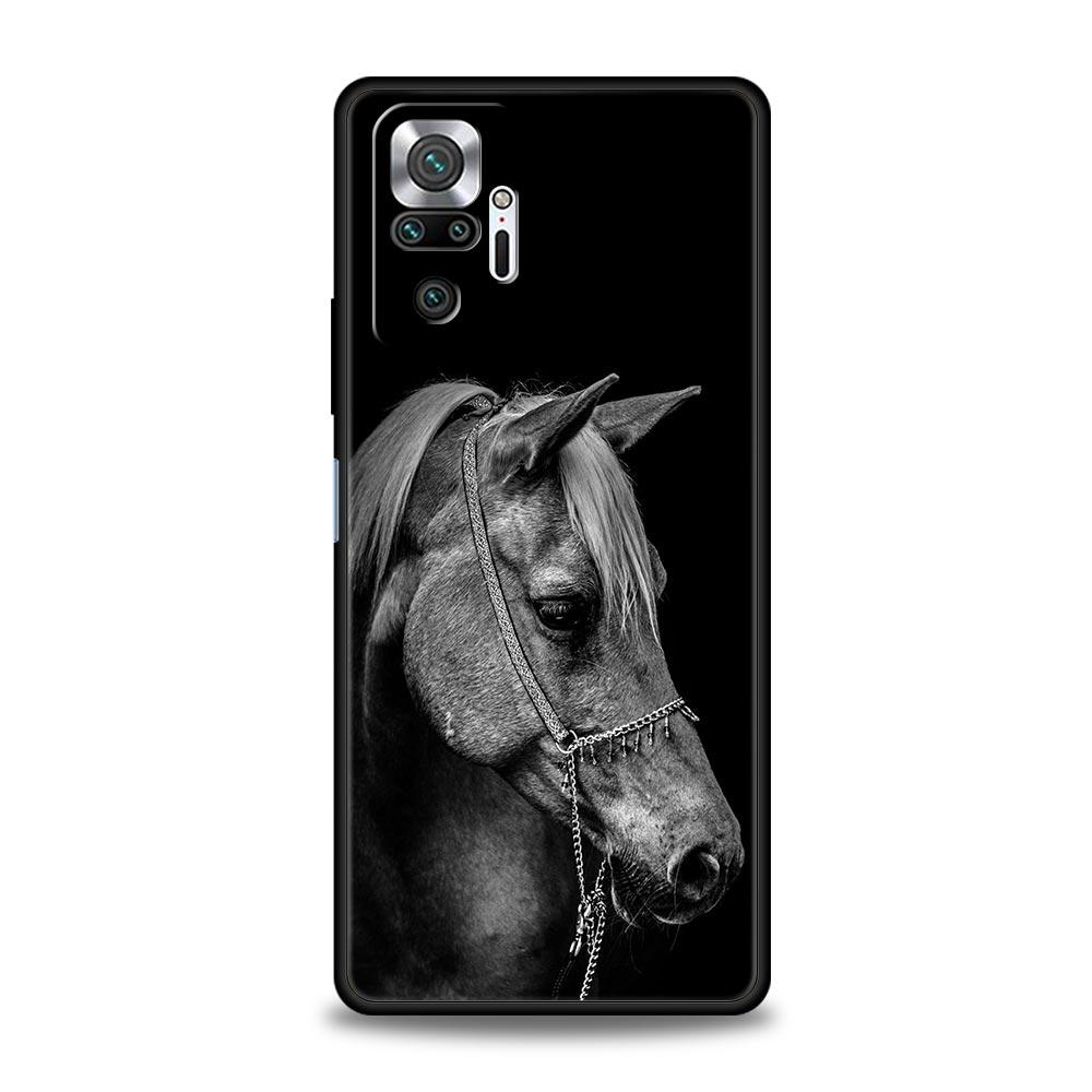 Custodia per telefono per Xiaomi Redmi Note 10 11 9 8 Pro 9S 7 8T 9T 9A 8A 9C K50 K40 Gaming Cover Moda Animali Cavallo Cervo Panda Gigante