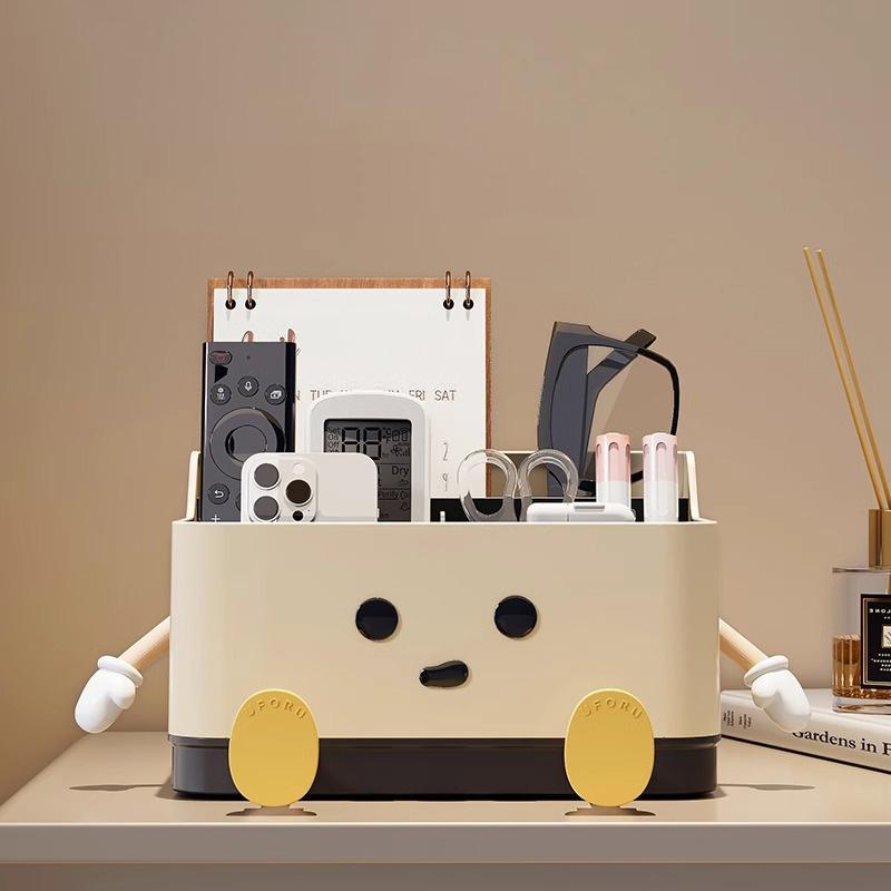 Desktop Storage Box Bedroom Bedside Multifunctional Sundries Organizer Remote Control Storage Box Creative Cartoon Tissue Box