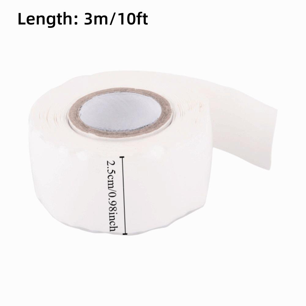 Insulating Self Adhesive Silicone Tape 1 Inch Width White Color Silicone Repair Tape 10 Feet Length Insulating Tape