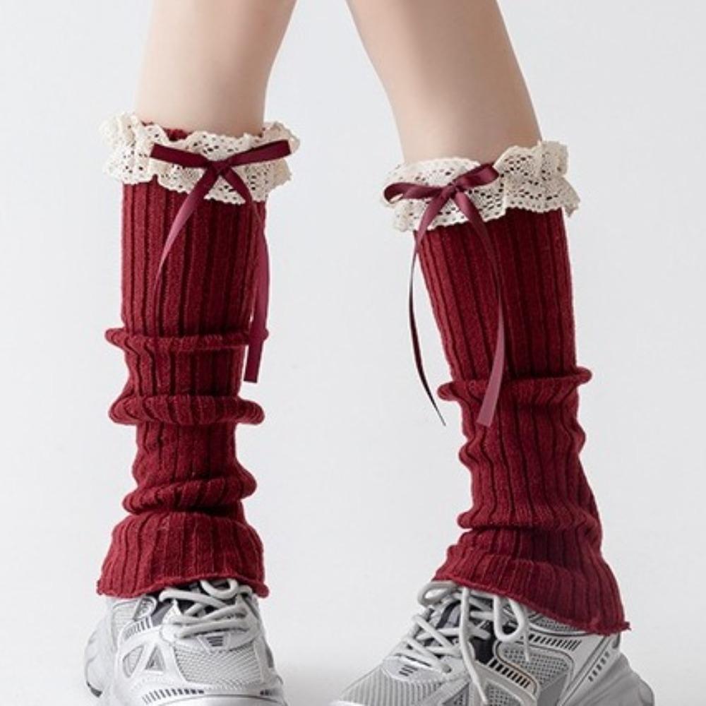 Harajuku Foot Warmers Warm Knit Bubble Socks Japanese Boot Socks  for Women & Girls