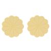 2PCS Heat Resistant Flower Shaped Silicone Mat Anti Scalding Table Mat Pot Holder  Tea Coaster