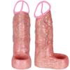 Super Realistic Male Penis Cover with Hollow Elongated and Thickened Protection Intimate Cover Penis Cover Adult Sex Product Cock Rings Male Sex Toys