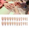 French Glass Heart Nail Sticker Milky White Jelly Gel Starry Design