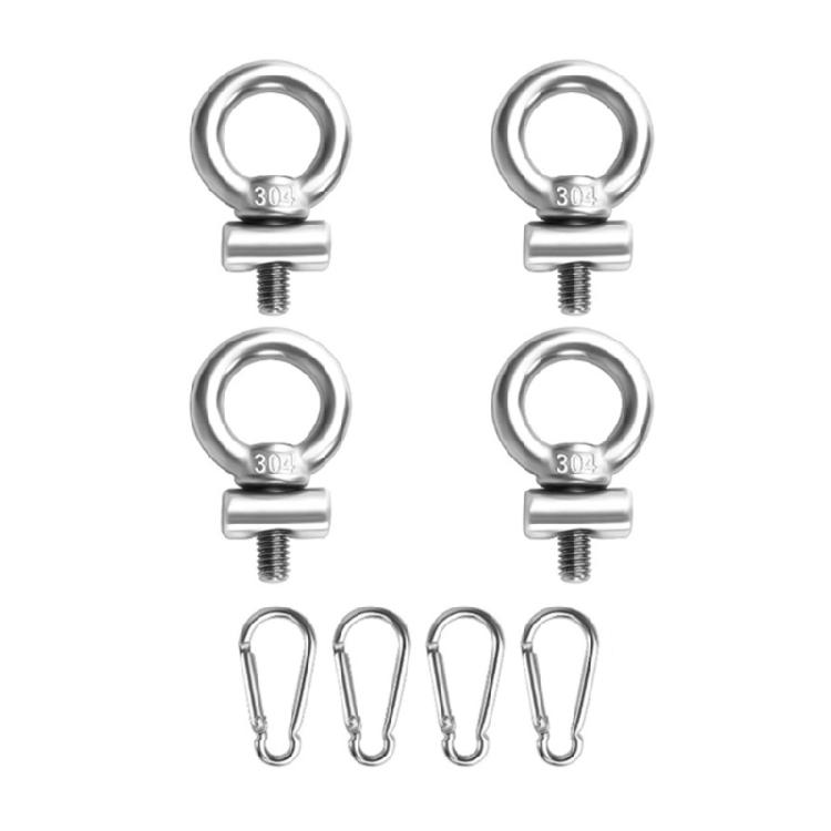 Awning Rail Stoppers 4mm Lifting Eye Nut Fastener Carabiner Hooks for Campers