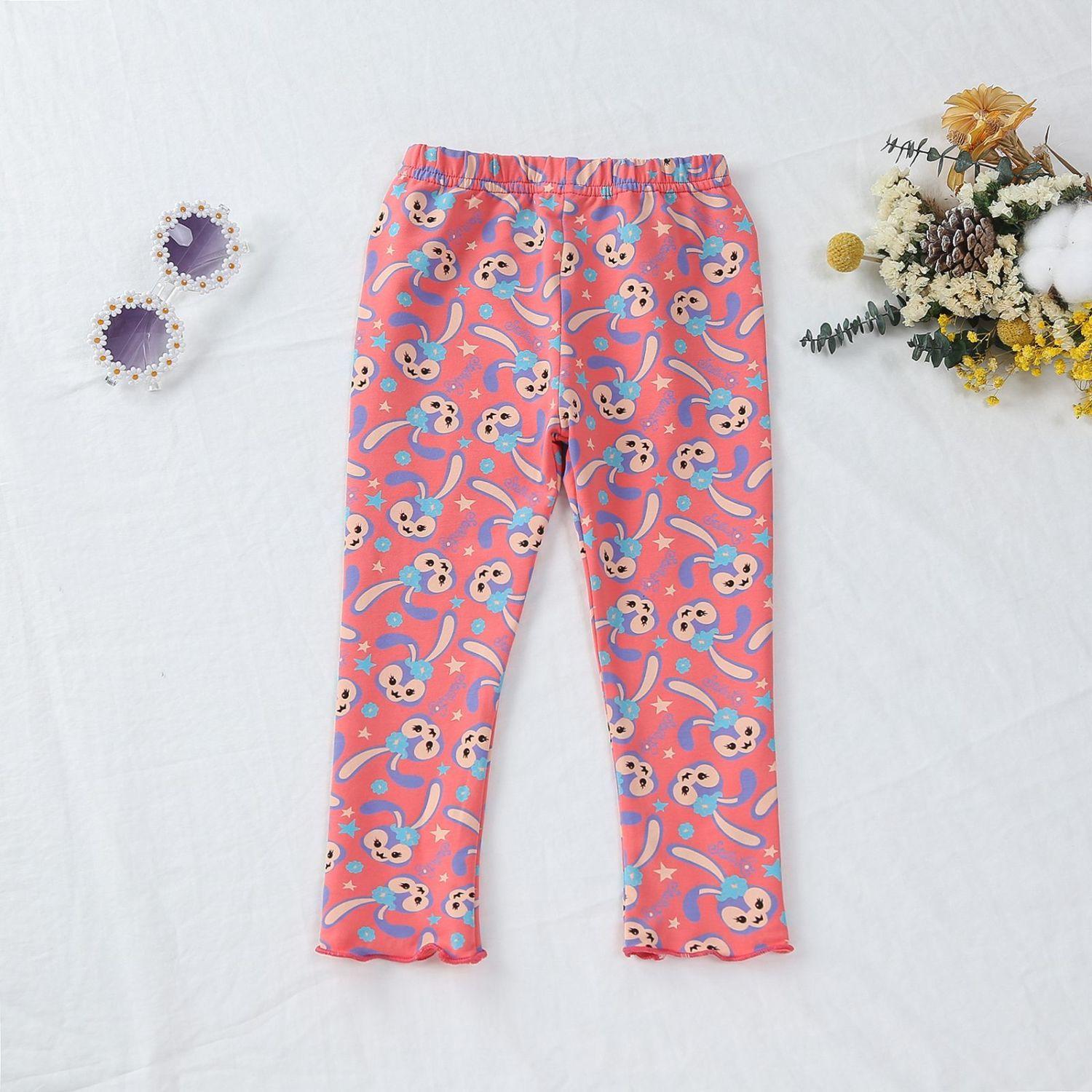 

Леггинсы для девочек, длинные брюки облегающего кроя из чистого хлопка, осенние брюки, повседневные эластичные кружевные полоски 130