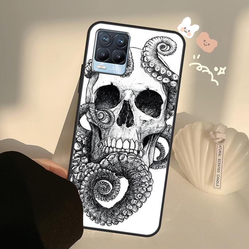 Craniu amuzant pentru Realme 8 9 Pro Plus GT Neo 2 GT Master 9i 8i Husa de telefon pentru OnePlus 9 10 Pro 9R Nord2