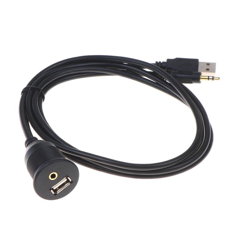 Flush Mount Panel Extension Cable Male to Female Waterproof Dashboard Cord for Boat Marine Outdoor Electrical Connection