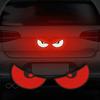 2pcs/Set Reflective Car Stickers - Improve Your Vehicle's Visibility and Safety with Devil Eye Stickers