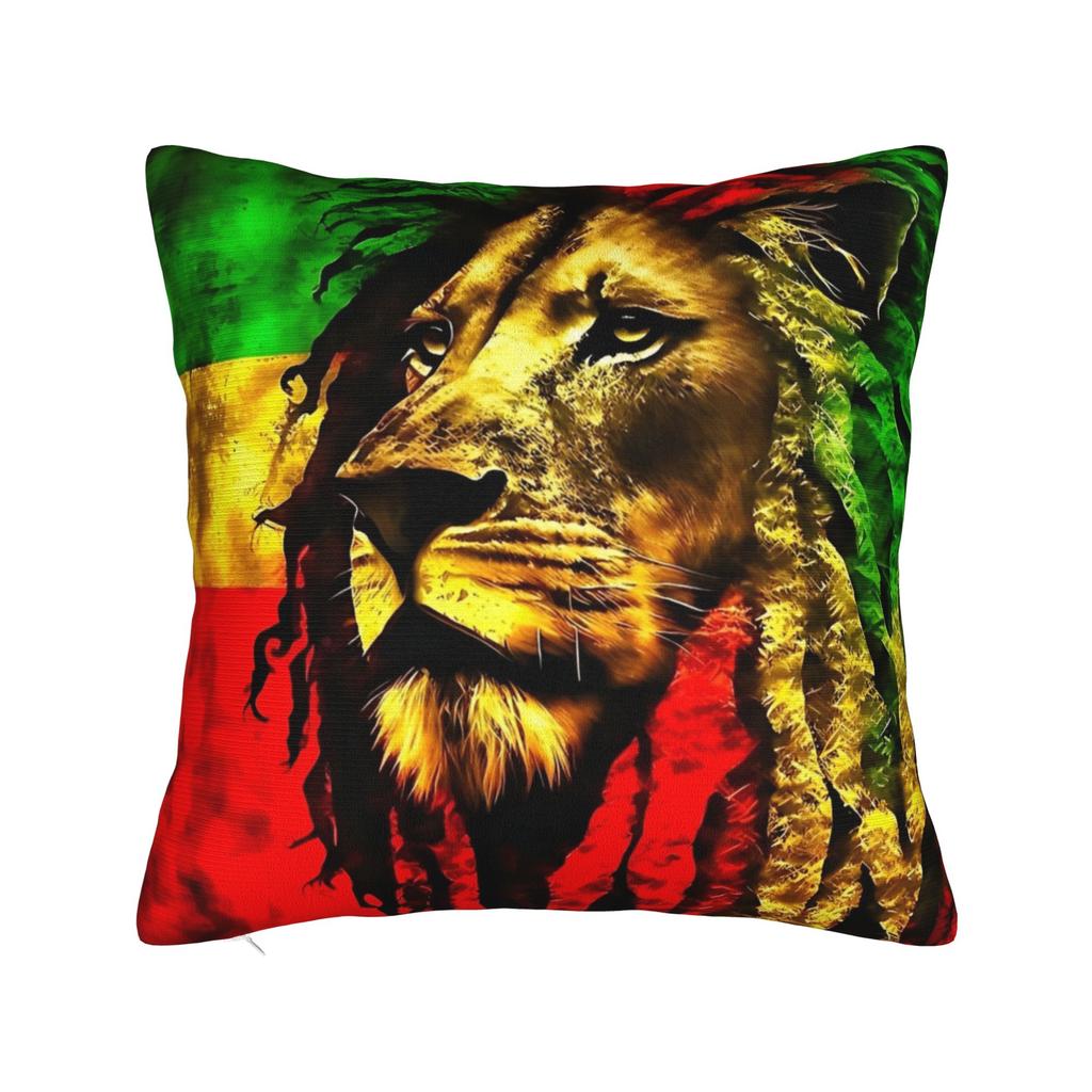 Flag of Reggae of Jamaica Pillowcase Polyester Cushion Cover Decorative Rasta  Pillow Case Cover Home Wholesale 40X40cm