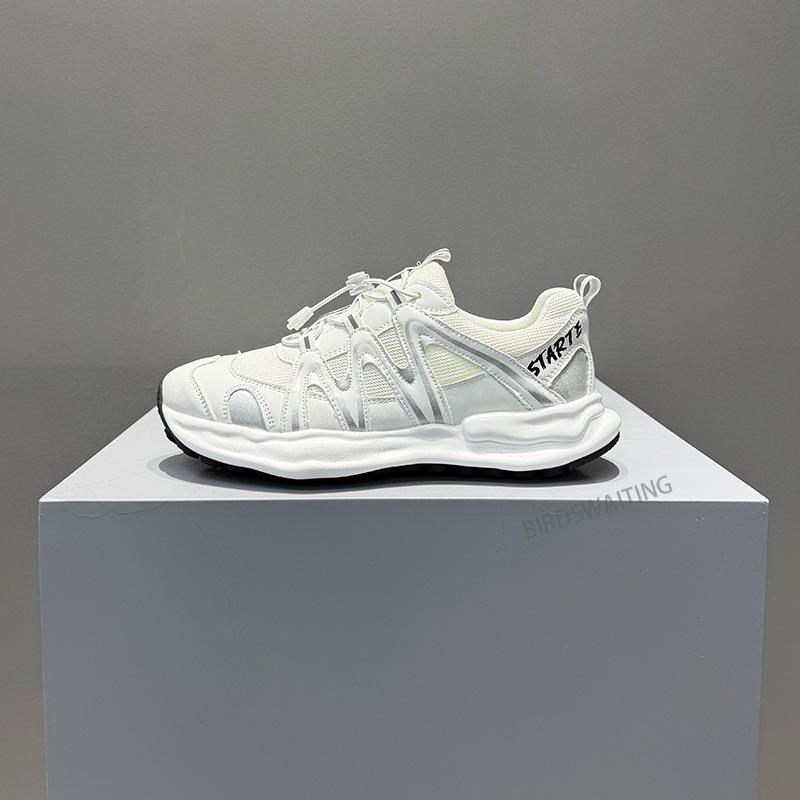 

Sneakers Spring Forrest Gump mesh breathable casual dad shoes new little white black shoes trendy shoes 38 белый