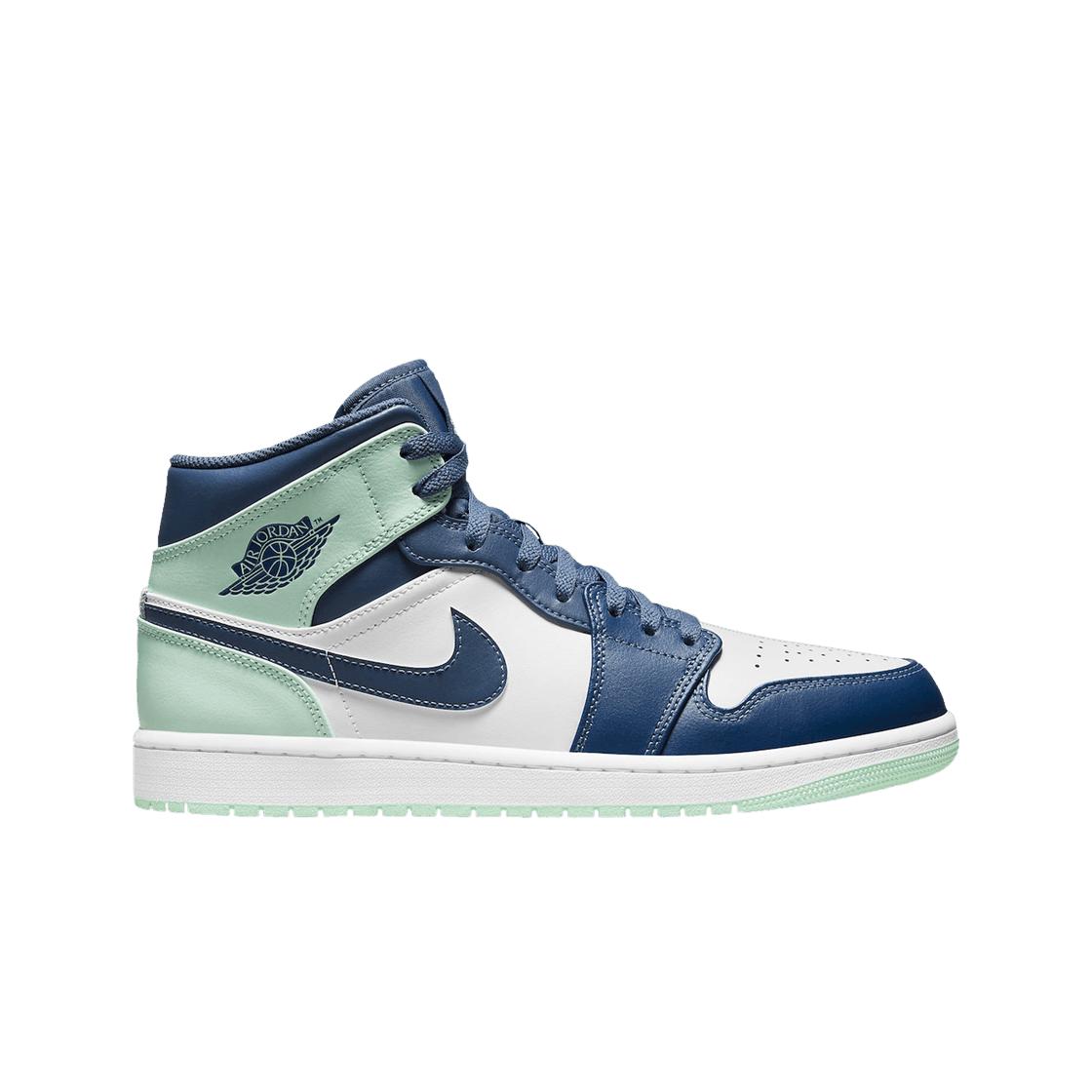 

Мужские кроссовки Jordan 1 Mid Blue Mint 554724-413