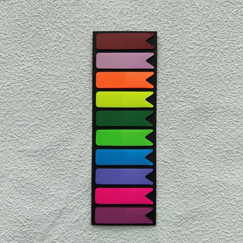 200pcs Self-adhesive Sticky Note Colorful PET Notepad Books Page Marker Label Index Sticker Bookmark Stationery Memo Pad