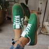Fashion Lightweight Comfortable Sneakers for Women Fashion Striped Lace Up Sports Shoes Woman Casual Breathable Green Sneakers Plus Size