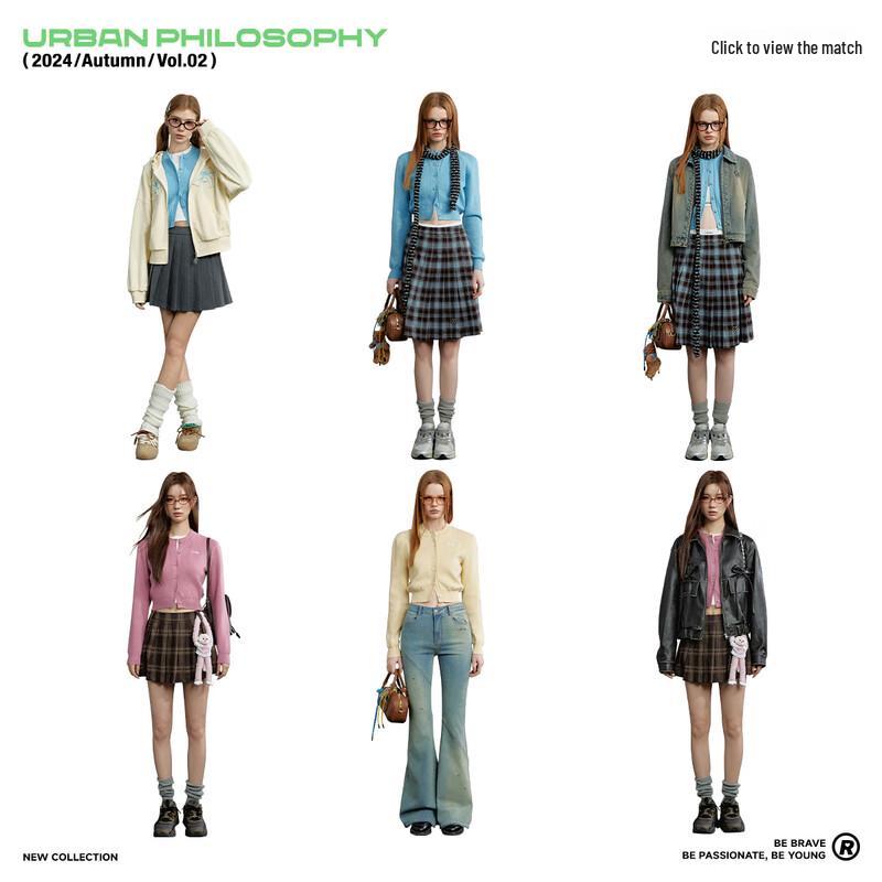 UNIFREE Women's Short Slim Fit College Knit Sweater