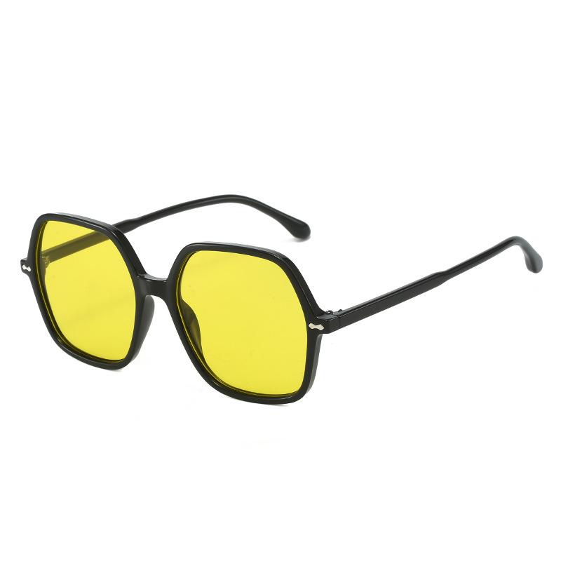 Sunglasses Women'S Retro Uv Protection Large Frame Sunglasses Men'S