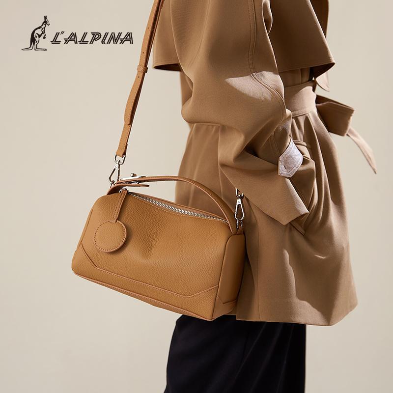 Leather Pillow Bag Women's Summer Bag Women's Cowhide Crossbody Bag Mom Bag Handbag