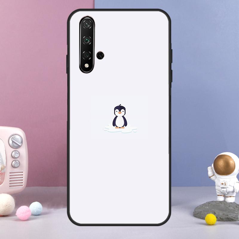 Cute Penguin For Huawei Nova Y70 Y90 Y60 Y72 Y73 Y61 Y91 7i 8i 11i 12i 12s 9 10 SE P20 P30 P40 Lite Case
