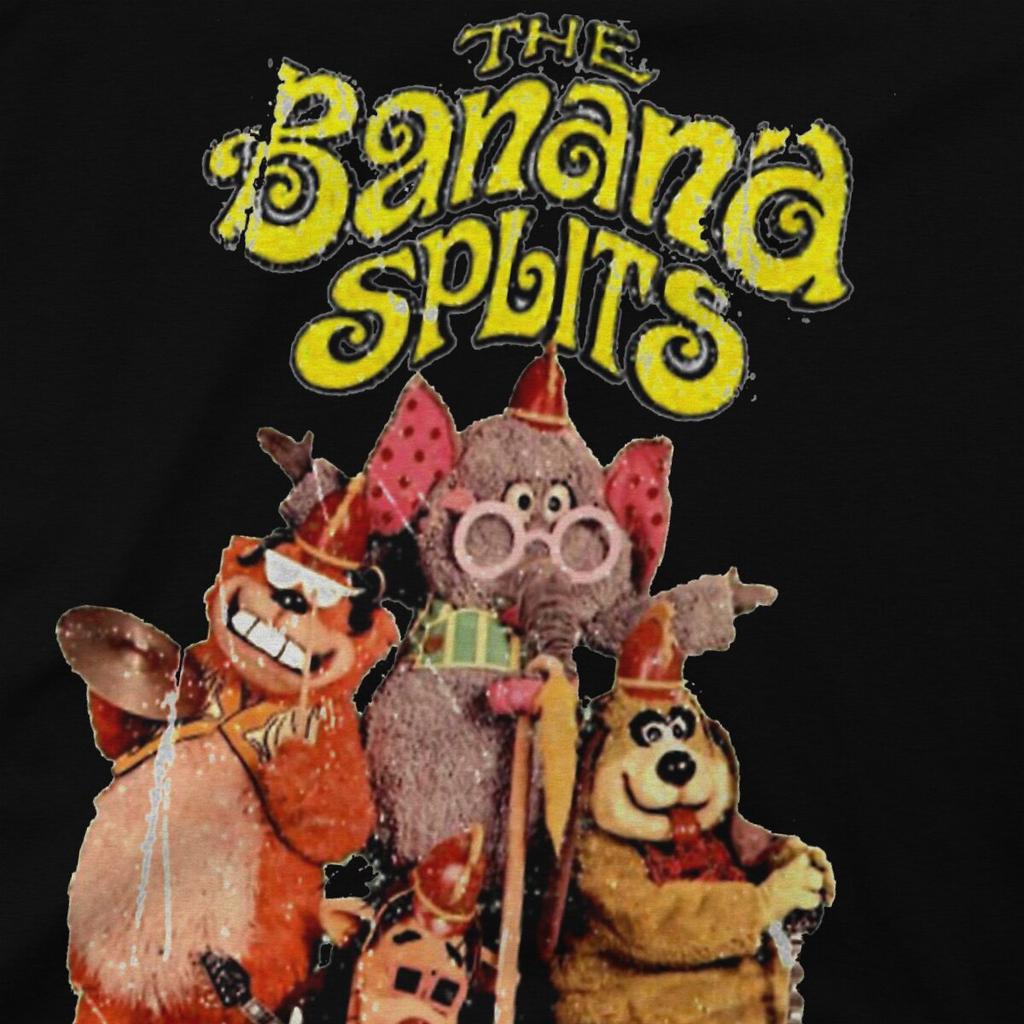 Drooper Distressed Men TShirt The Banana Splits Cartoons O Neck Short Sleeve Fabric T Shirt Humor High Quality Birthday Gifts