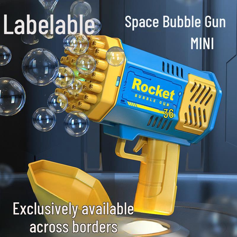 40-Hole Electric Bubble Rocket Toy for Kids